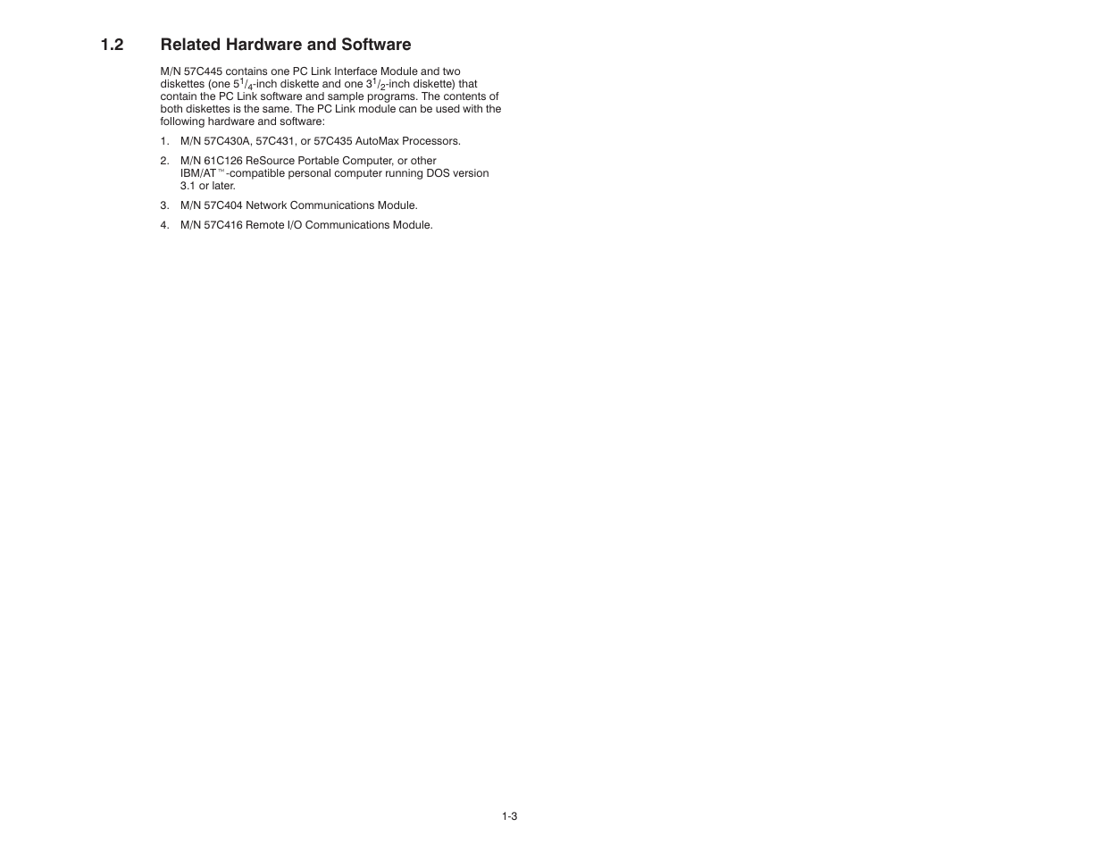2 related hardware and software | Rockwell Automation 57C445 AutoMax PC Link Interface Module User Manual | Page 9 / 52