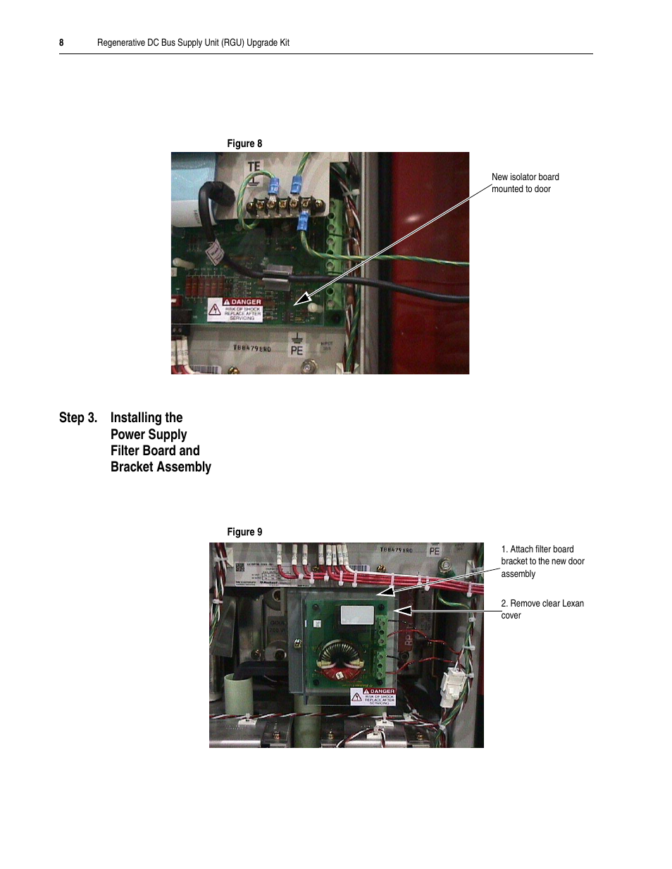 Rockwell Automation 2364, 2364F Regenerative DC Bus Supply Unit (RGU) Upgrade Kit User Manual | Page 8 / 10