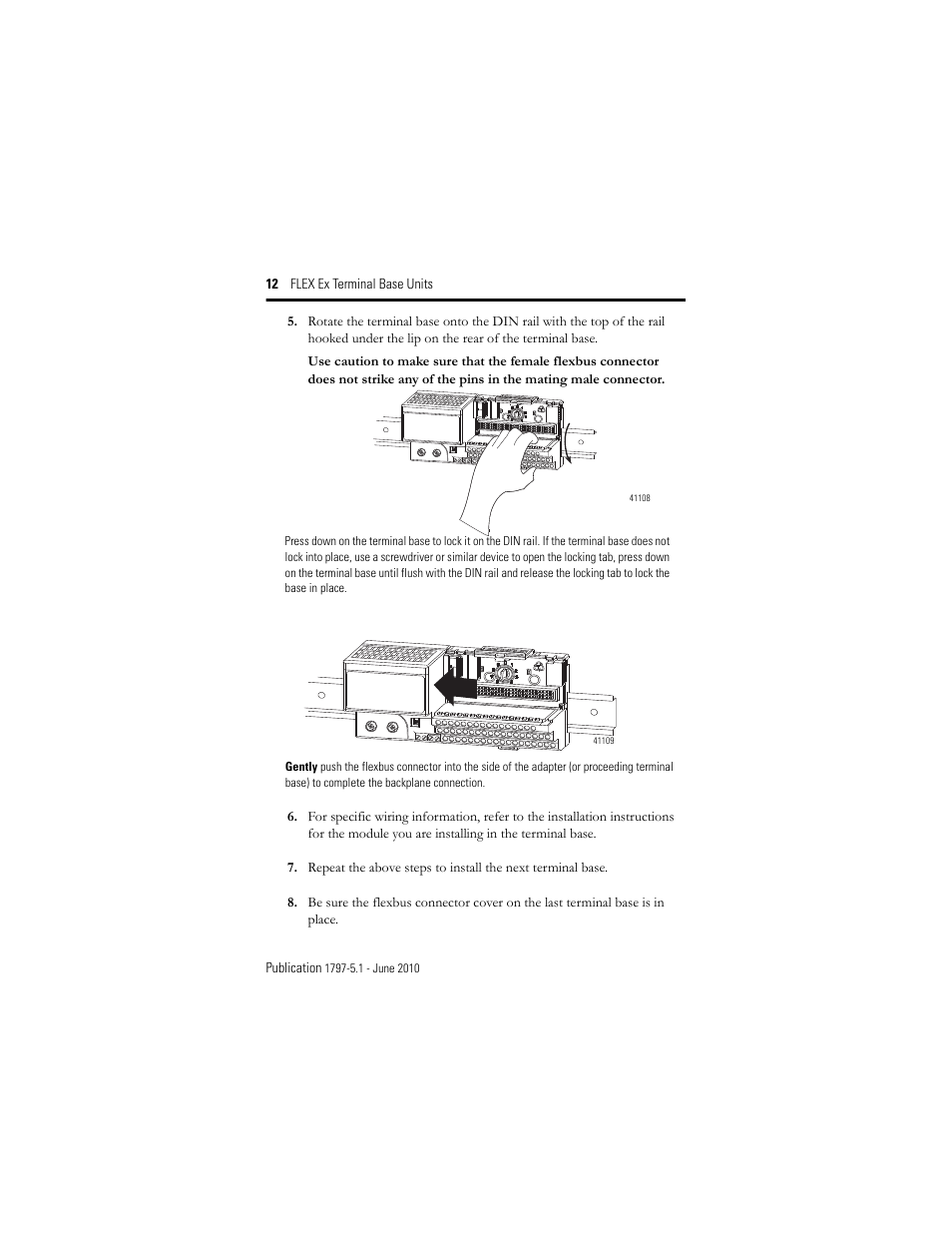 Rockwell Automation 1797-TB3S FLEX Ex Terminal Base User Manual | Page 12 / 20