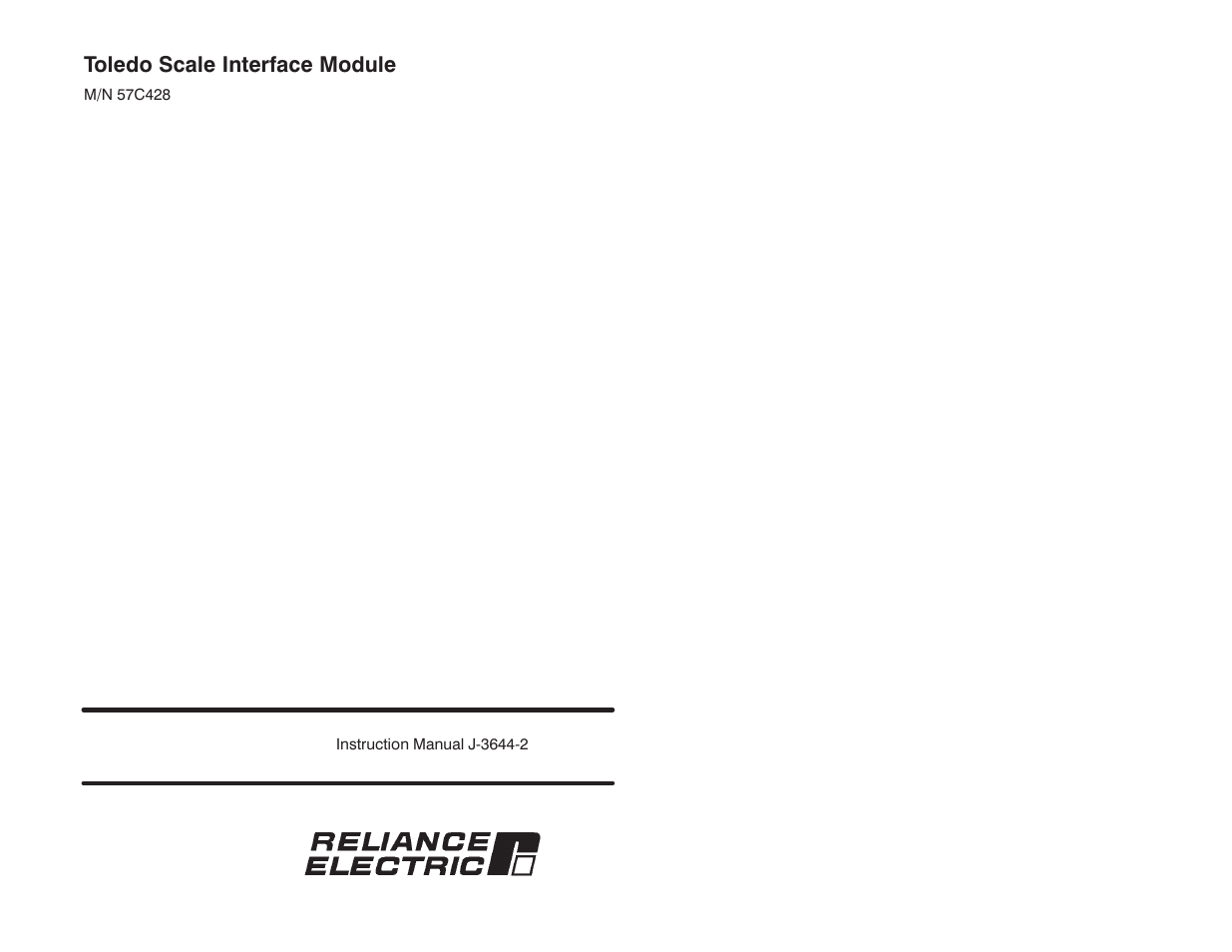 Rockwell Automation 57C428 Toledo Scale Interface Module User Manual | 42 pages