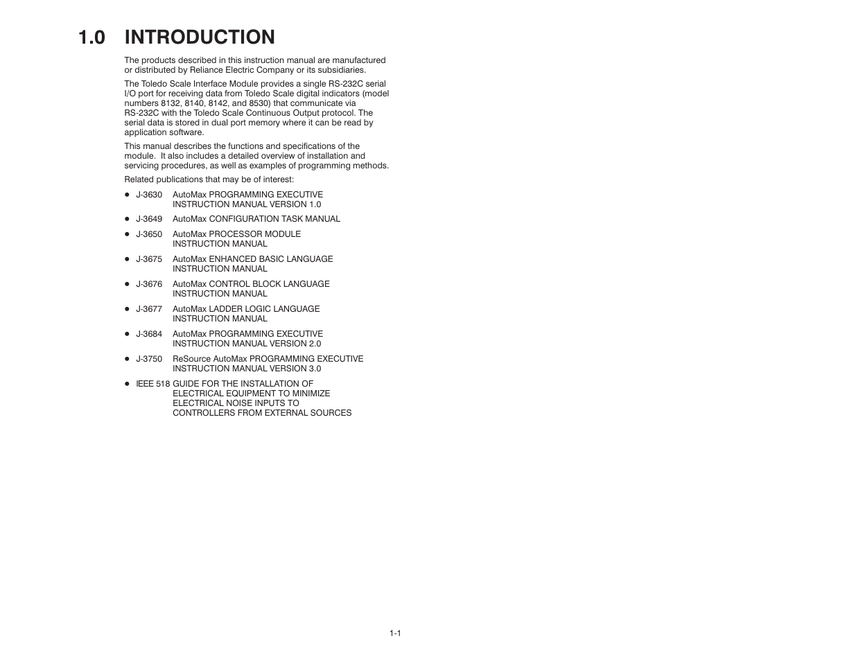 0 introduction | Rockwell Automation 57C428 Toledo Scale Interface Module User Manual | Page 7 / 42