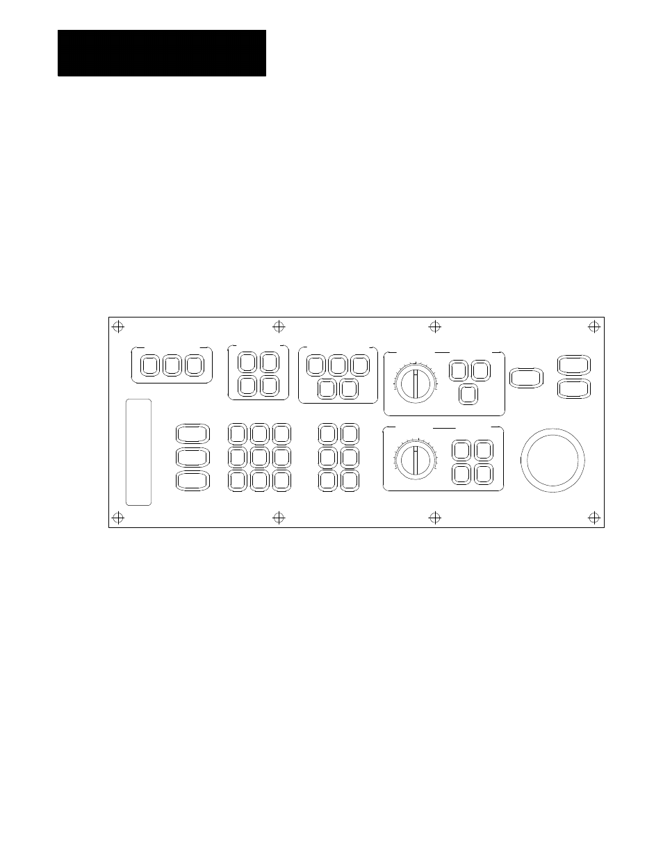 2 the mtb panel, Chapter 2 operating the control, Figure 2.4 push-button mtb panel | Rockwell Automation 8520-GUM 9/Series CNC Grinder Operation and Programming Manual Documentation Set User Manual | Page 28 / 820