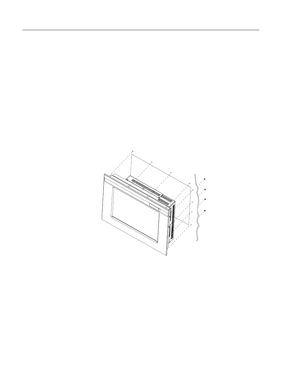 Panel mounting | Rockwell Automation 6185-E 20 Inch Flat Panel Monitor Installation User Manual | Page 6 / 33