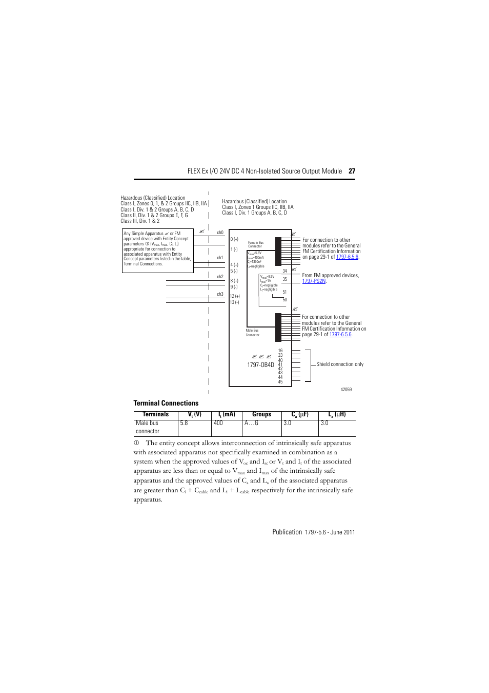 And i, Or v, And l | Of the associated apparatus are greater than c | Rockwell Automation 1797-OB4D FLEX Ex 24V DC Nonisolated Source 4 Output Module User Manual | Page 27 / 30