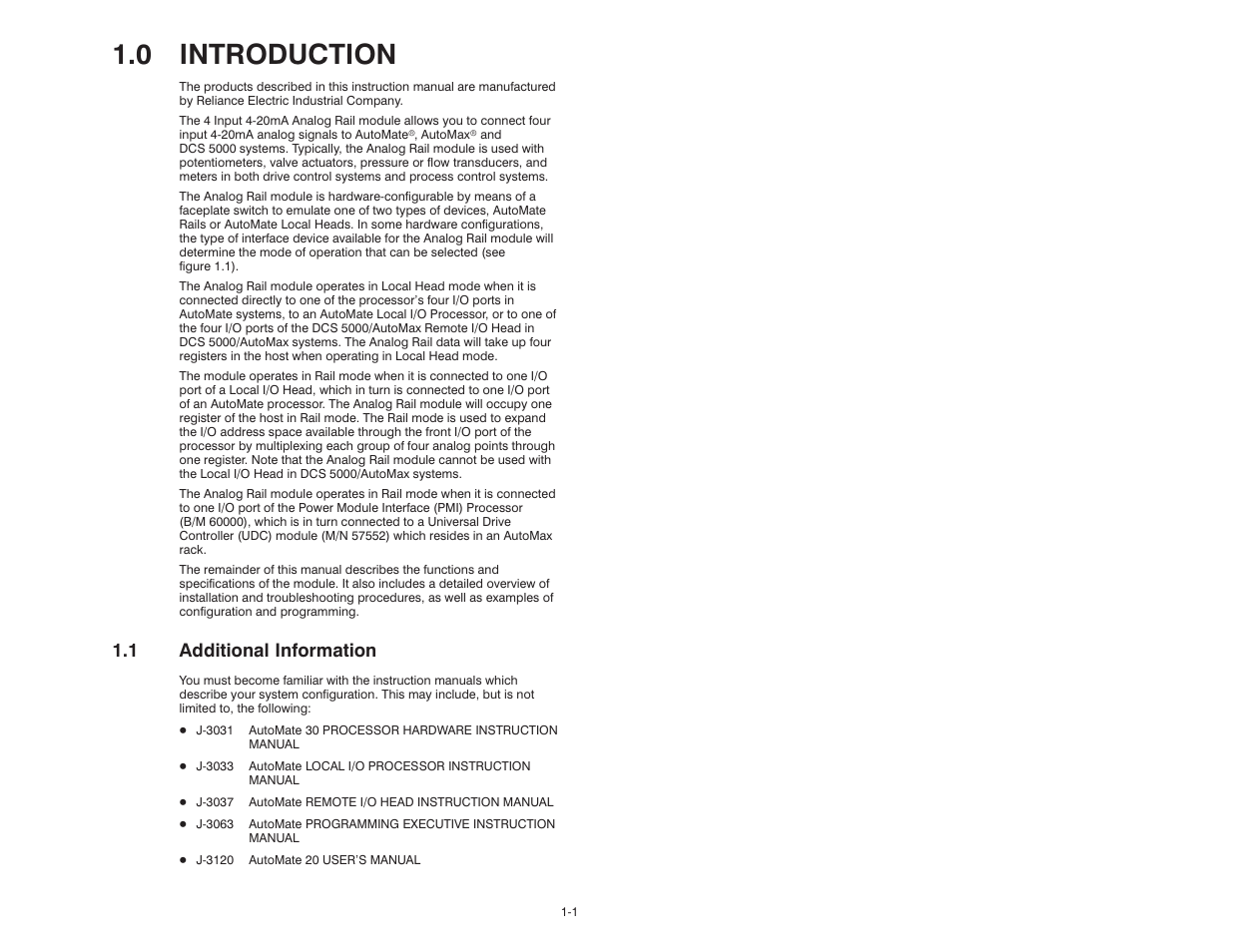 0 introduction, 1 additional information | Rockwell Automation 61C345 4 Input 4-20mA Analog Rail Module User Manual | Page 7 / 48