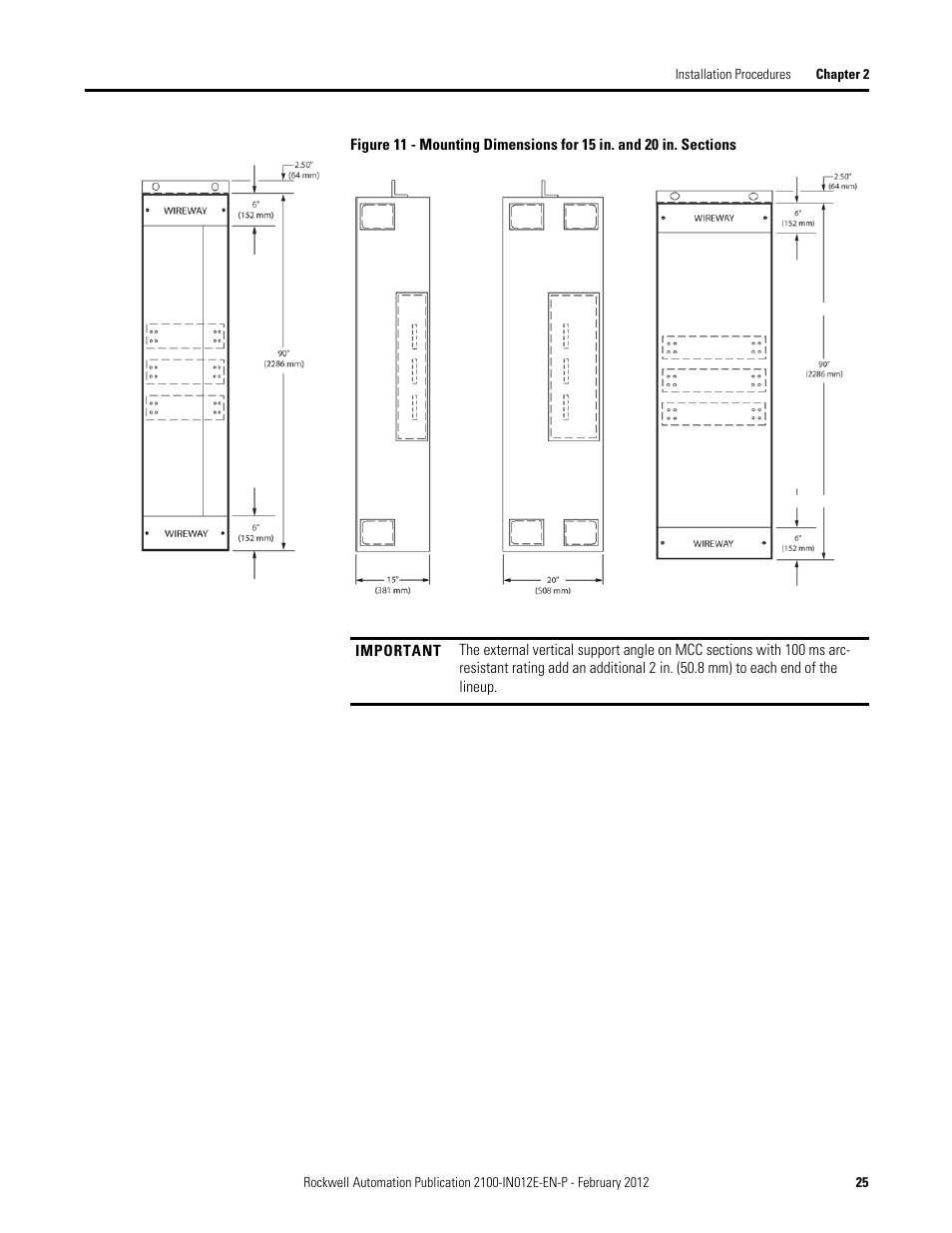 Rockwell Automation 2100 CENTERLINE Low Voltage Motor Control Centers  User Manual | Page 25 / 112