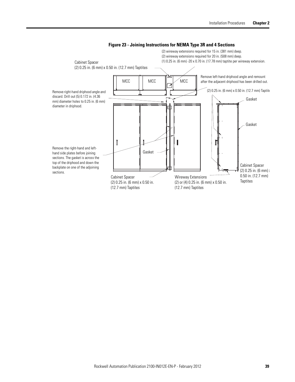 Rockwell Automation 2100 CENTERLINE Low Voltage Motor Control Centers  User Manual | Page 39 / 112