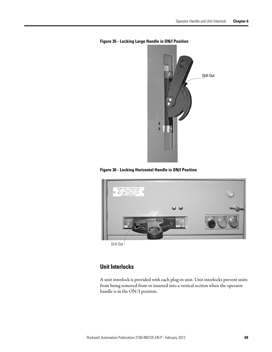 Unit interlocks | Rockwell Automation 2100 CENTERLINE Low Voltage Motor Control Centers  User Manual | Page 69 / 112