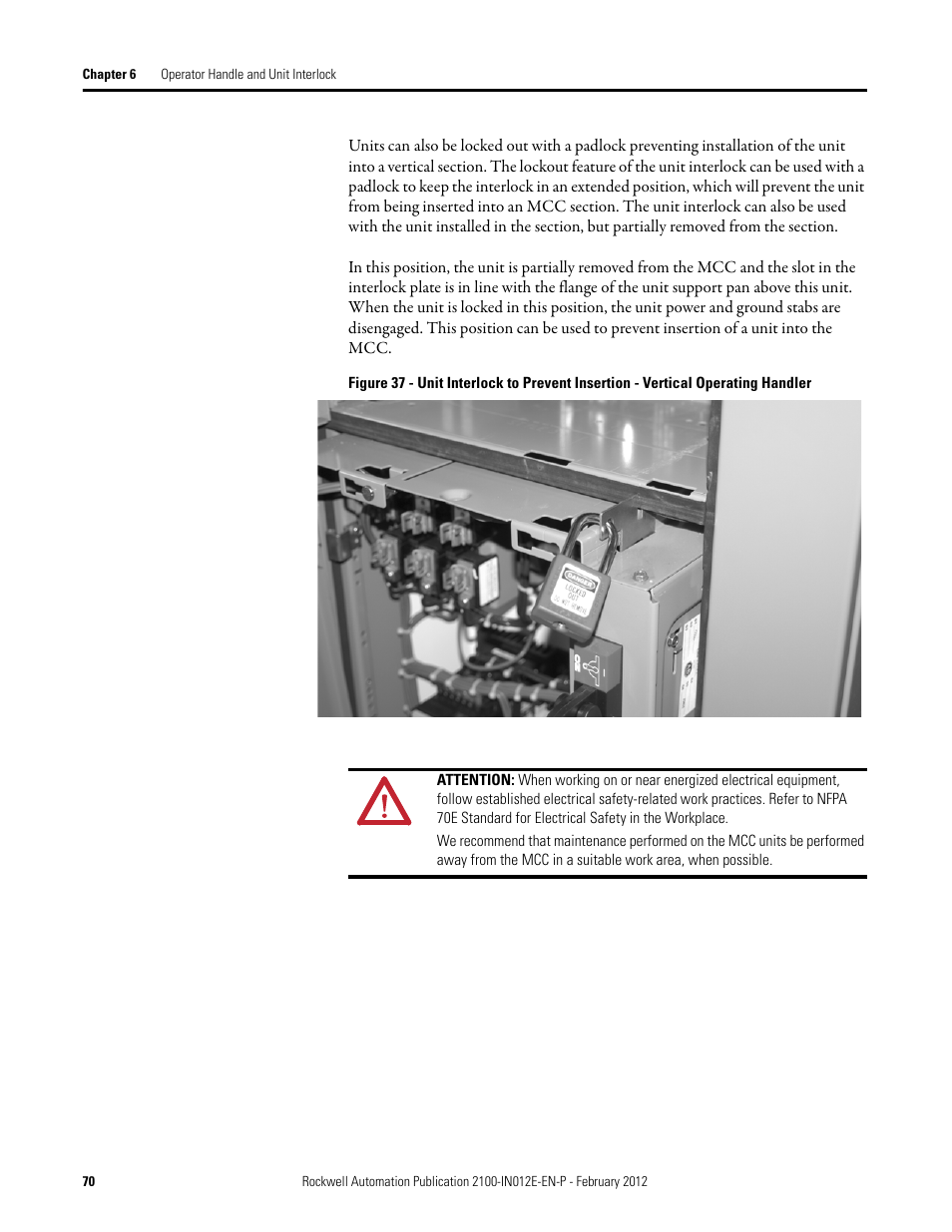 Rockwell Automation 2100 CENTERLINE Low Voltage Motor Control Centers  User Manual | Page 70 / 112