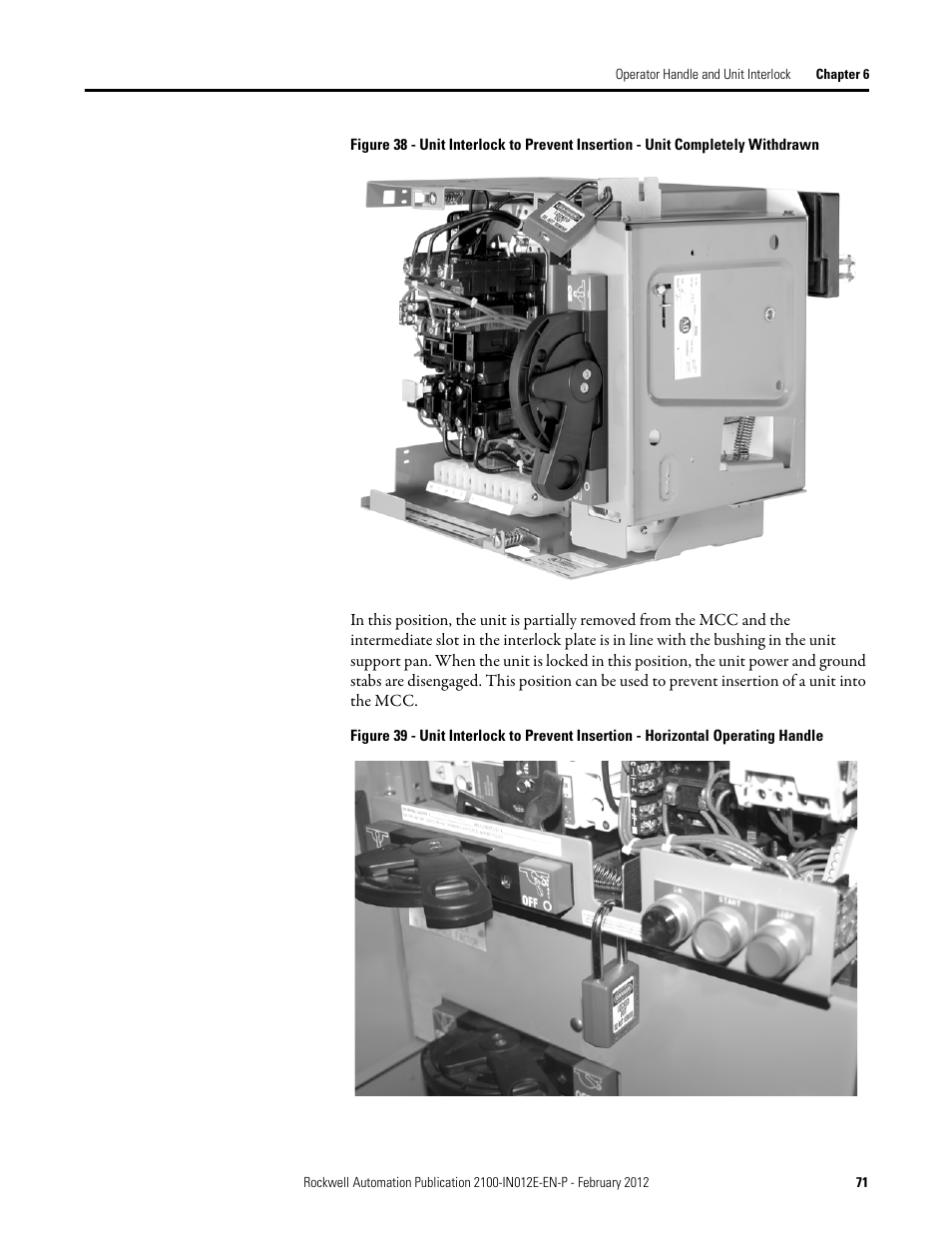 Rockwell Automation 2100 CENTERLINE Low Voltage Motor Control Centers  User Manual | Page 71 / 112