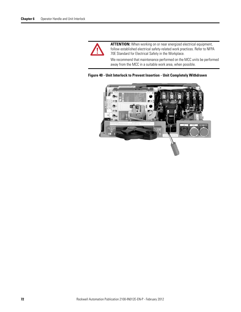 Rockwell Automation 2100 CENTERLINE Low Voltage Motor Control Centers  User Manual | Page 72 / 112