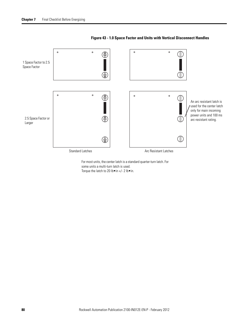 Rockwell Automation 2100 CENTERLINE Low Voltage Motor Control Centers  User Manual | Page 80 / 112
