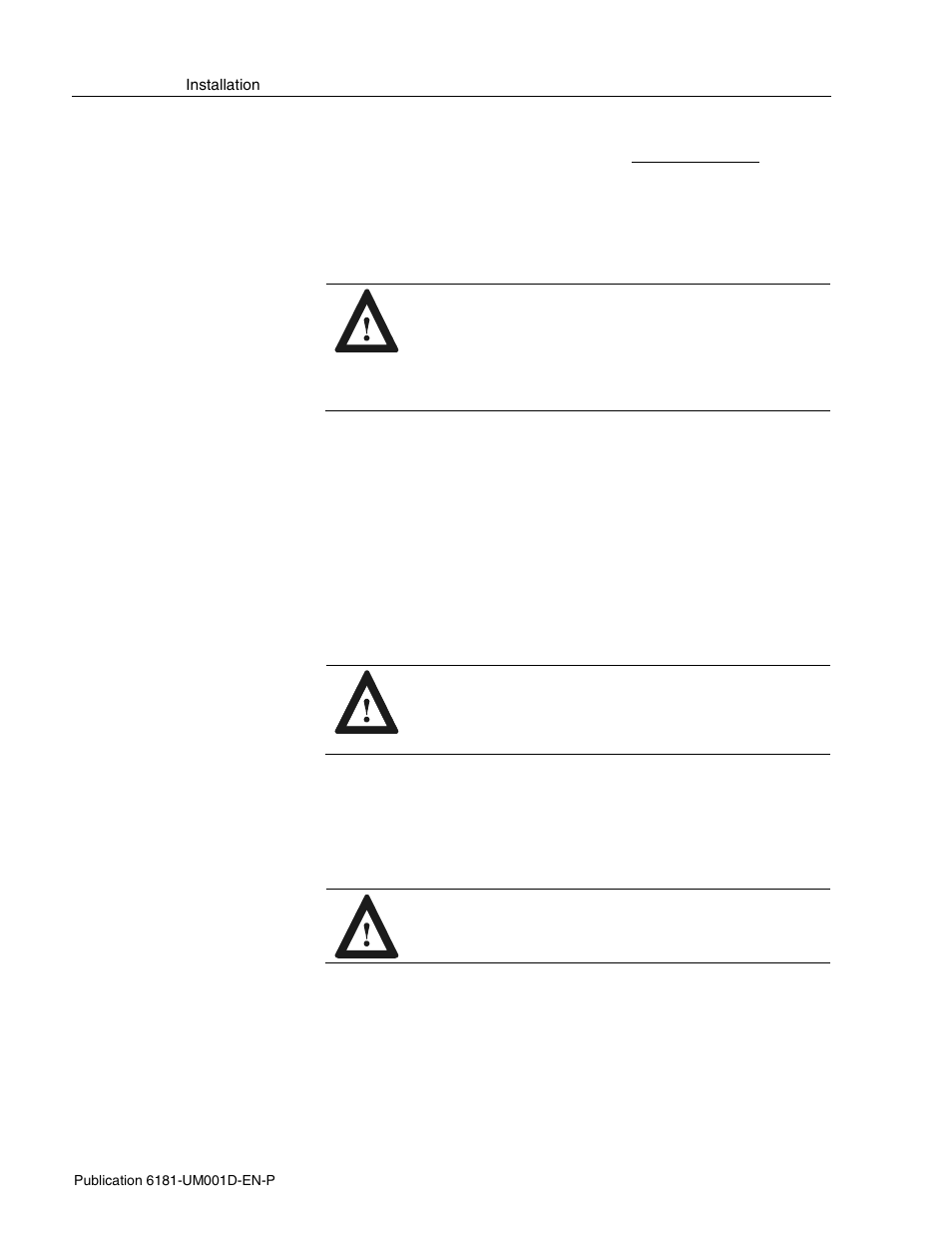 Installation wiring, Connecting and disconnecting equipment, Connecting equipment in hazardous locations | Rockwell Automation 6181 Industrial Computer User Manual | Page 32 / 144