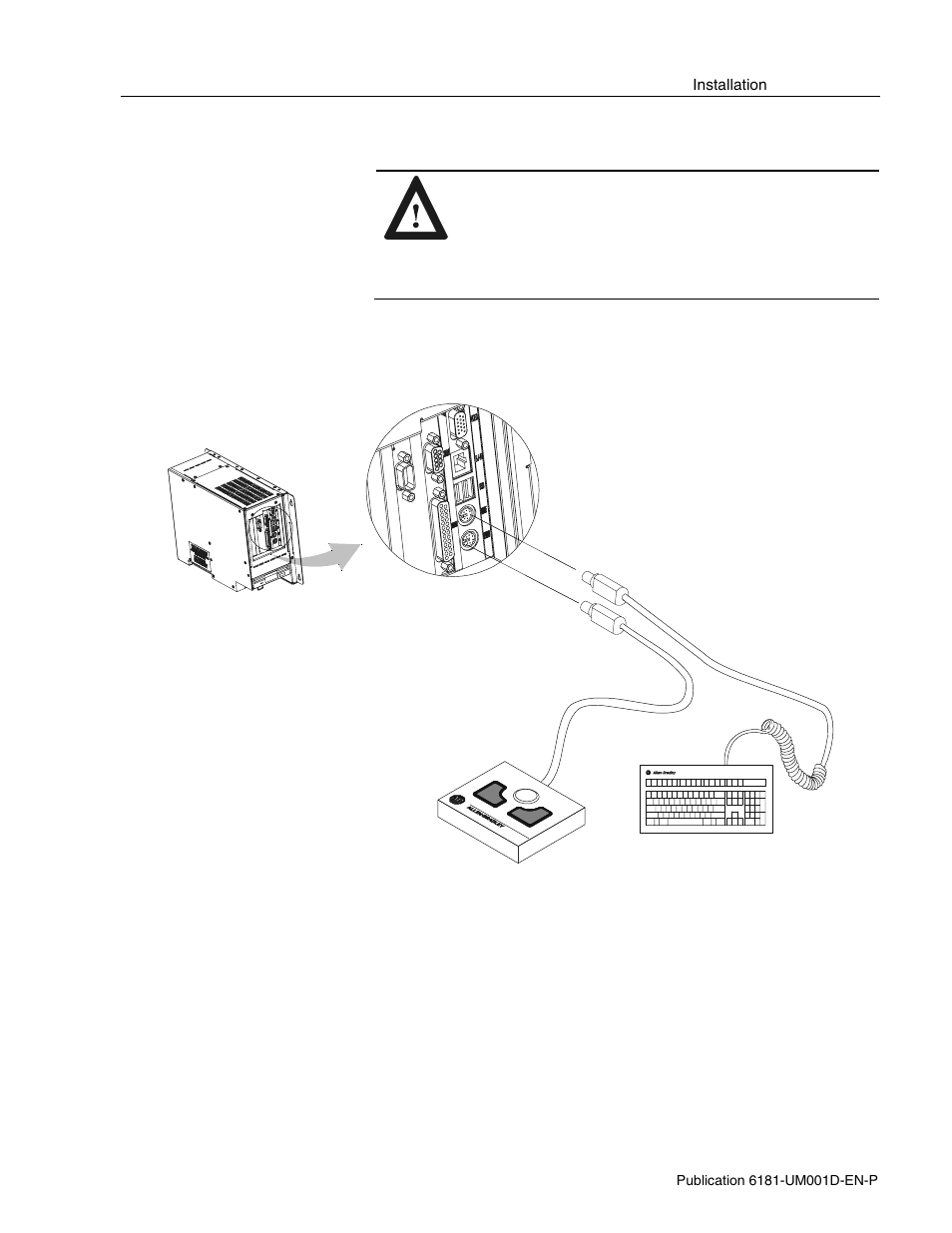 Peripheral devices, Connecting a mouse & keyboard (side panel) | Rockwell Automation 6181 Industrial Computer User Manual | Page 33 / 144