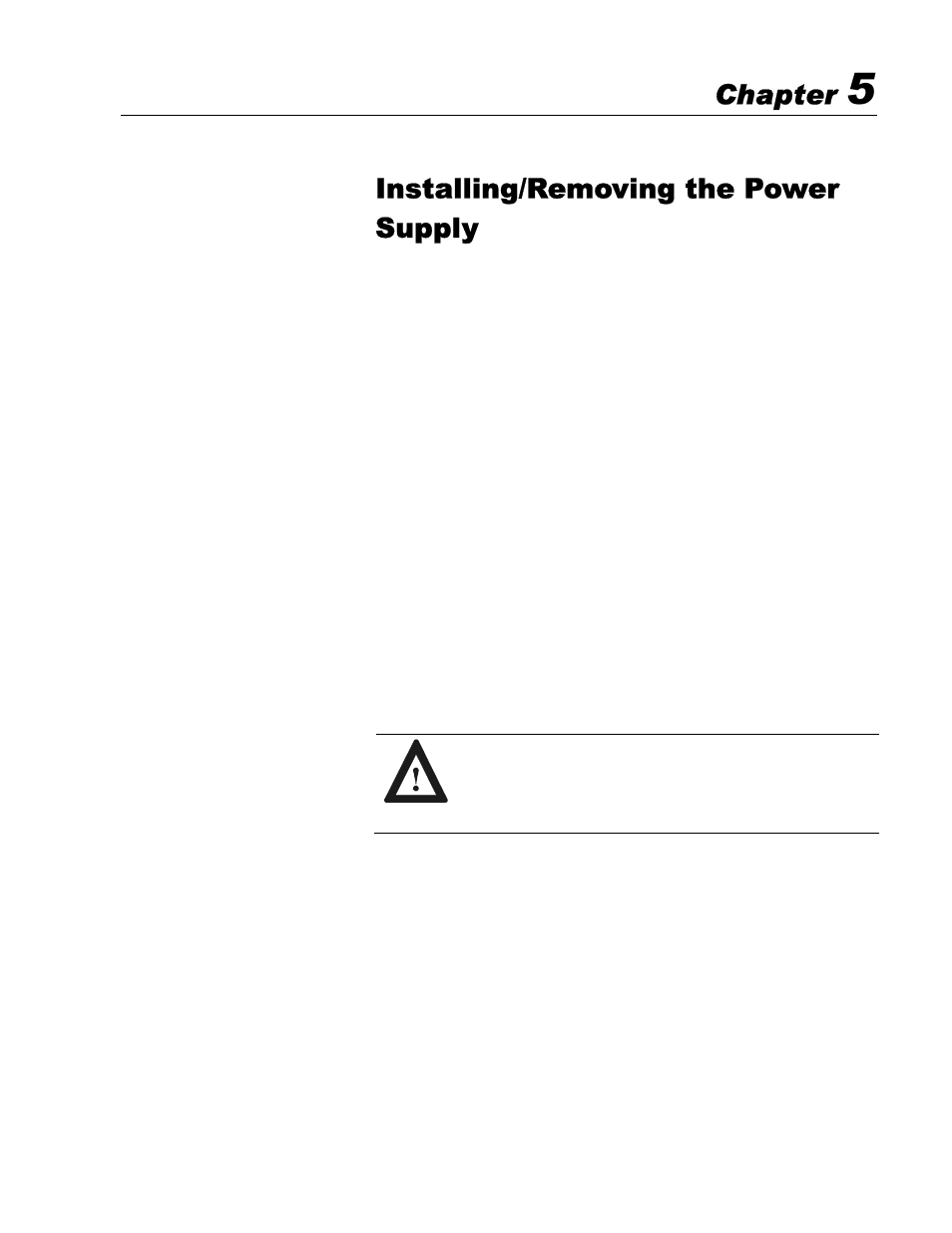 Installing/removing the power supply, Chapter | Rockwell Automation 6181 Industrial Computer User Manual | Page 53 / 144