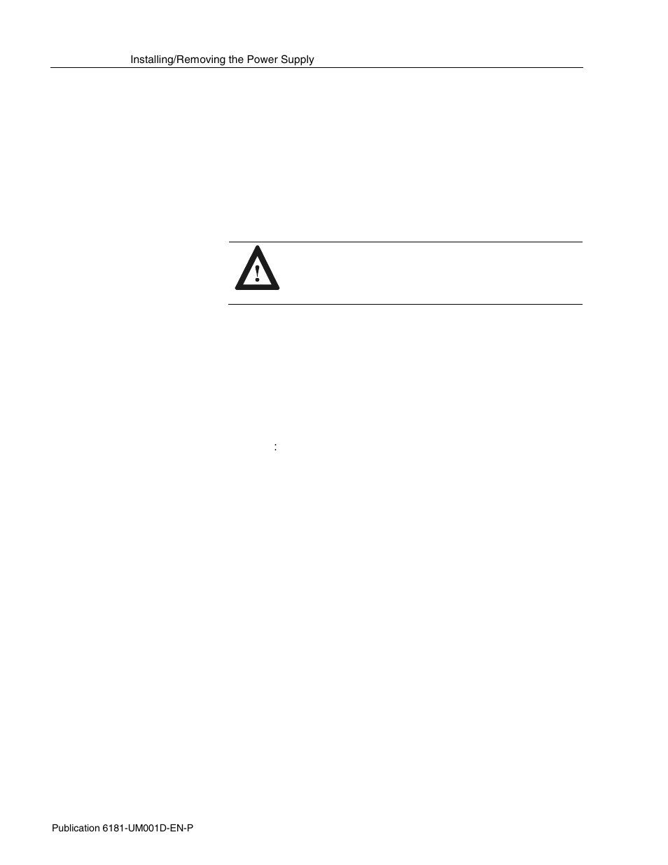 Installing/removing a power supply | Rockwell Automation 6181 Industrial Computer User Manual | Page 54 / 144