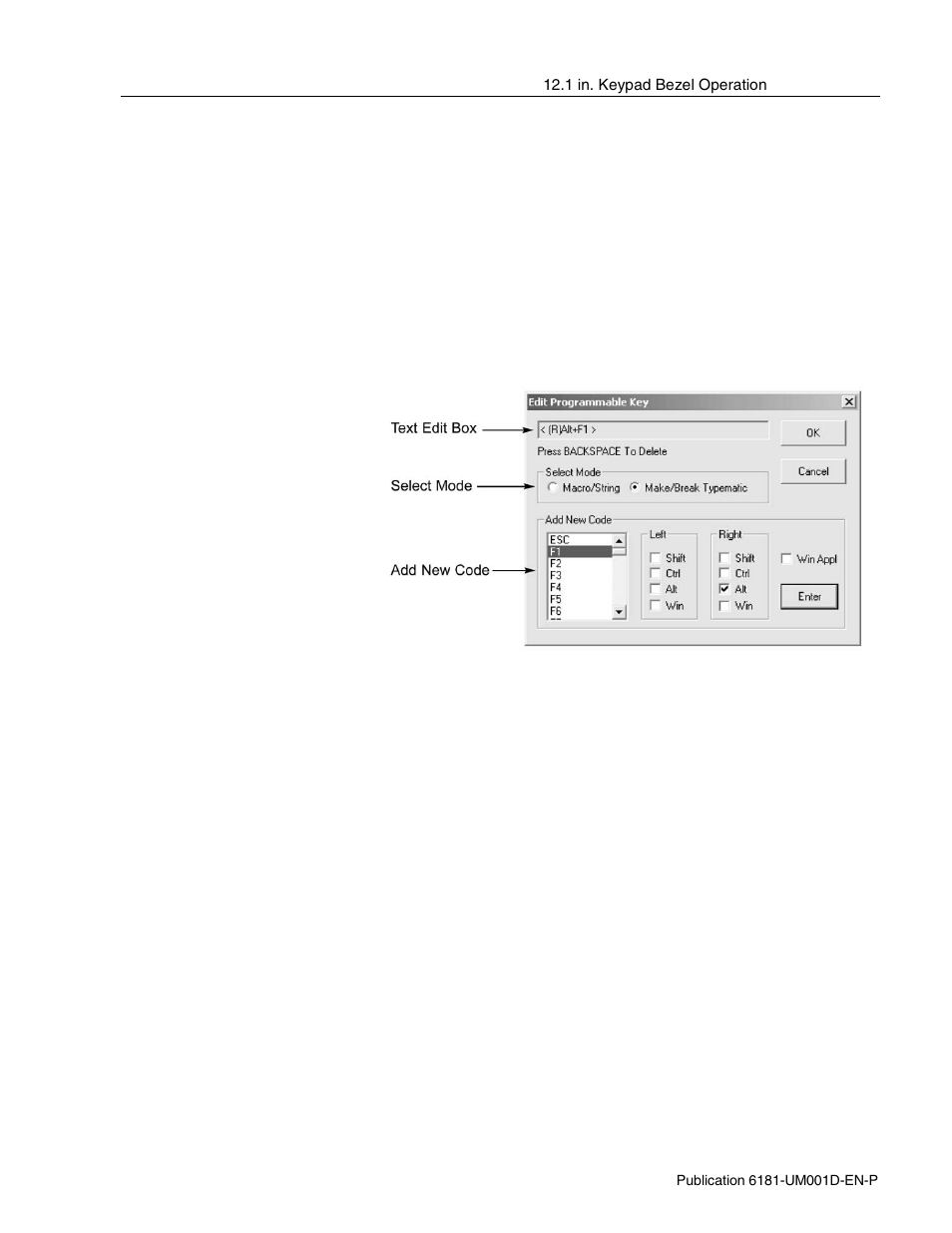 Text edit box, Select mode | Rockwell Automation 6181 Industrial Computer User Manual | Page 97 / 144