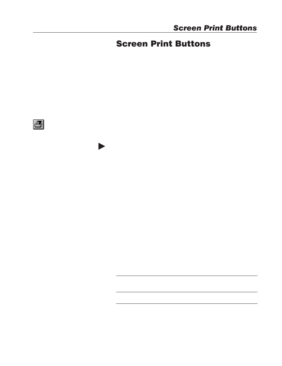 Screen print buttons, About screen print buttons | Rockwell Automation 2711E-ND1 PanelBuilder 1400E Reference Manual User Manual | Page 104 / 185