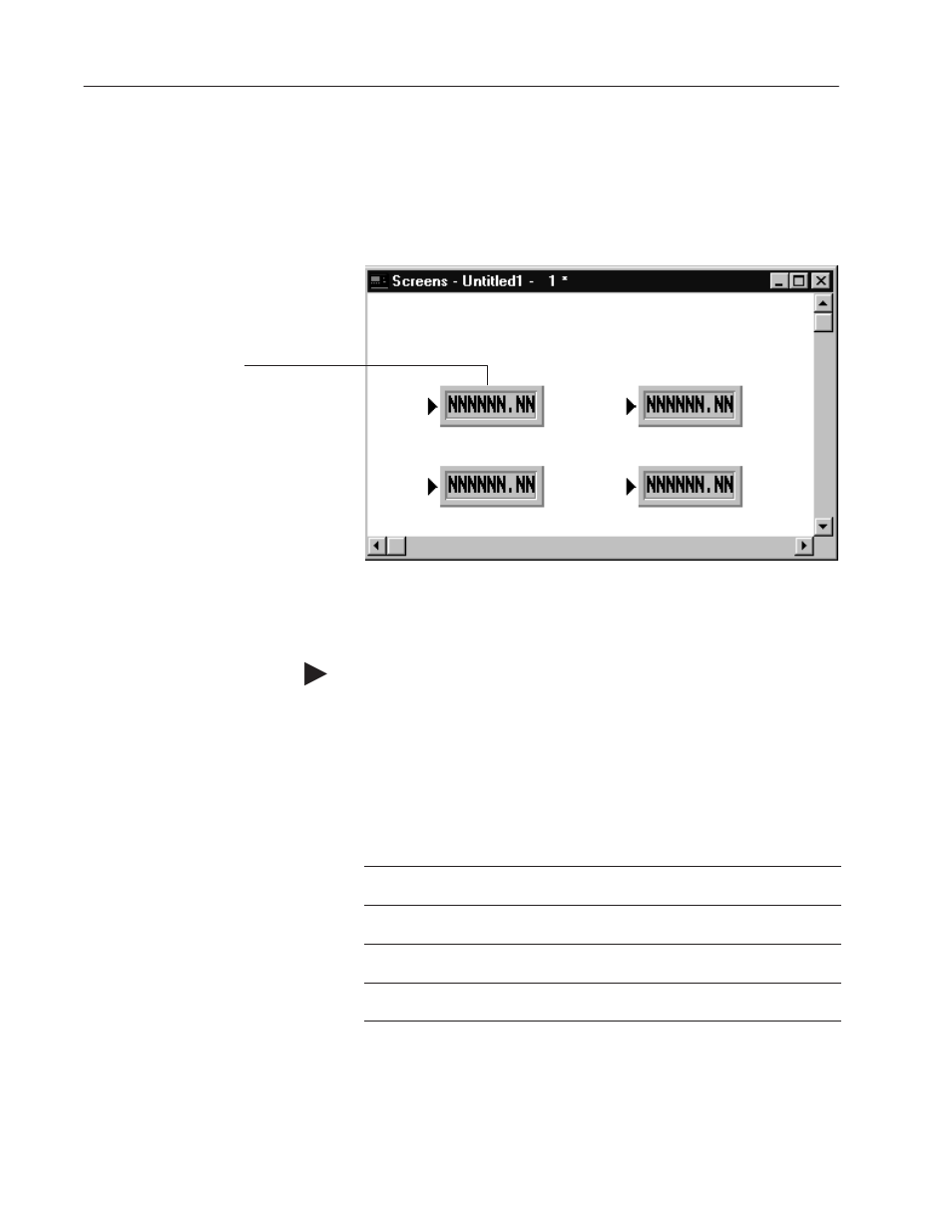 Numeric input cursor point (keypad terminals only) | Rockwell Automation 2711E-ND1 PanelBuilder 1400E Reference Manual User Manual | Page 67 / 185