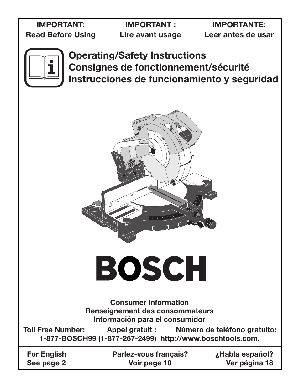 Bosch 3924B User Manual | 88 pages