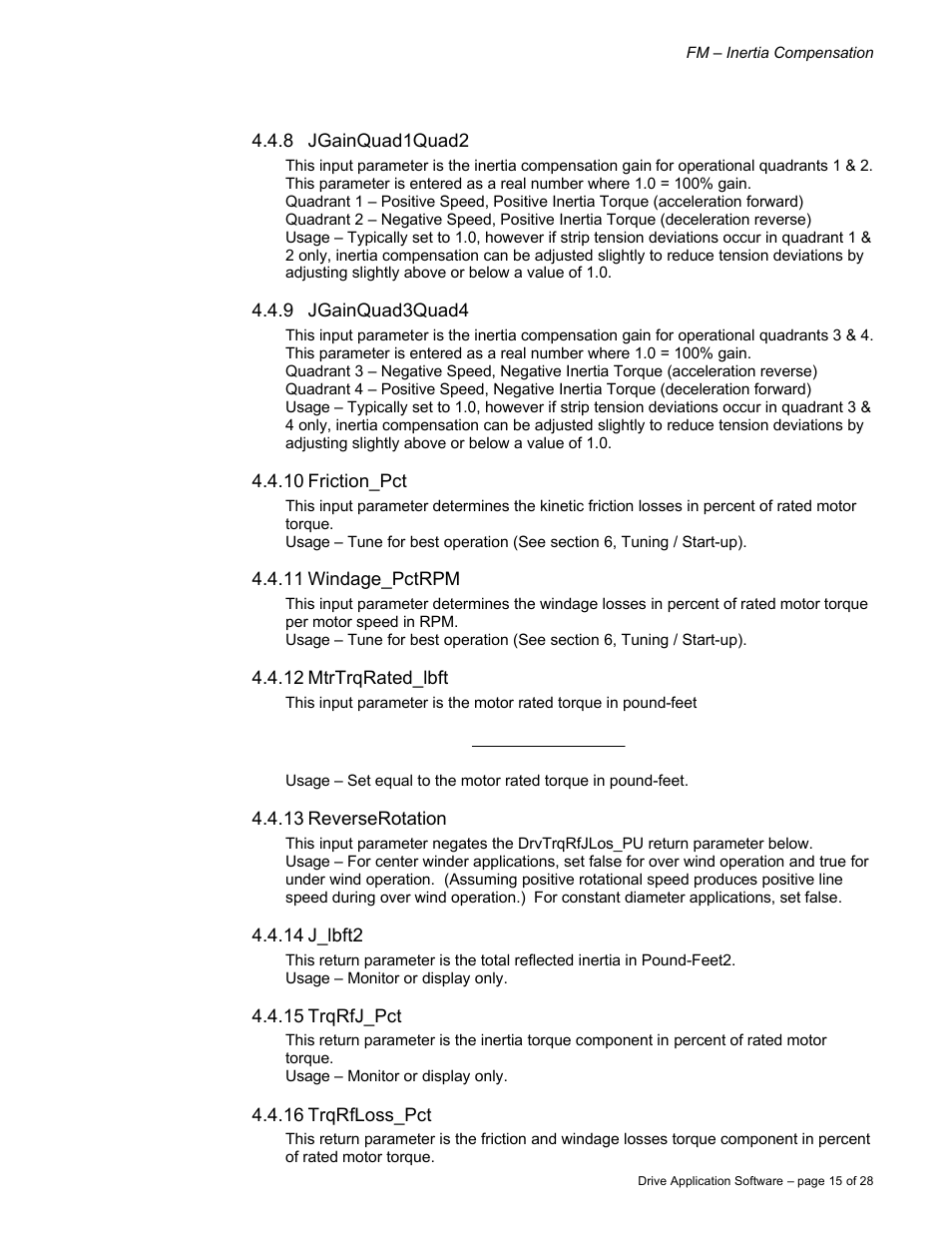 Rockwell Automation 9329 Drive Application Software Inertia Comp Imperial Units User Manual | Page 15 / 28