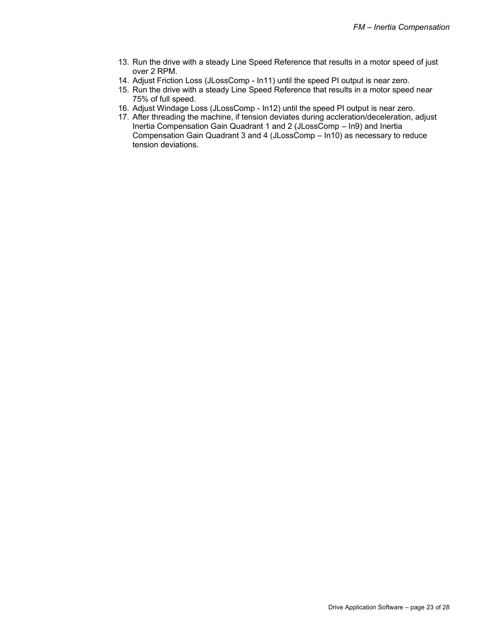Rockwell Automation 9329 Drive Application Software Inertia Comp Imperial Units User Manual | Page 23 / 28