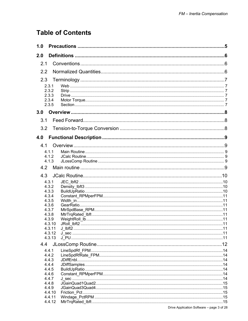 Rockwell Automation 9329 Drive Application Software Inertia Comp Imperial Units User Manual | Page 3 / 28