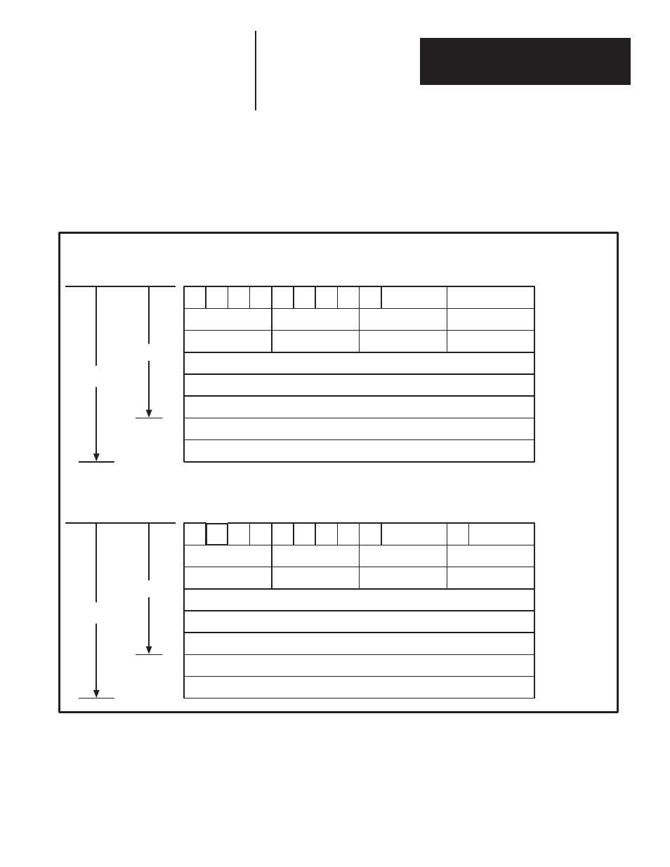 And full rack, Input and output image tables, Rack using stored messages | Bcd data – with stored message | Rockwell Automation 2705 REDIPANEL KEYPAD MODULE USER MANUAL User Manual | Page 69 / 93