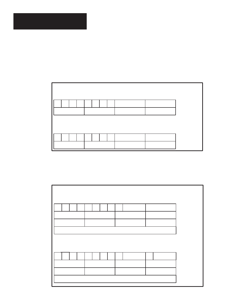 Rack, Input and output image tables, Binary data – with stored message | Rockwell Automation 2705 REDIPANEL KEYPAD MODULE USER MANUAL User Manual | Page 74 / 93