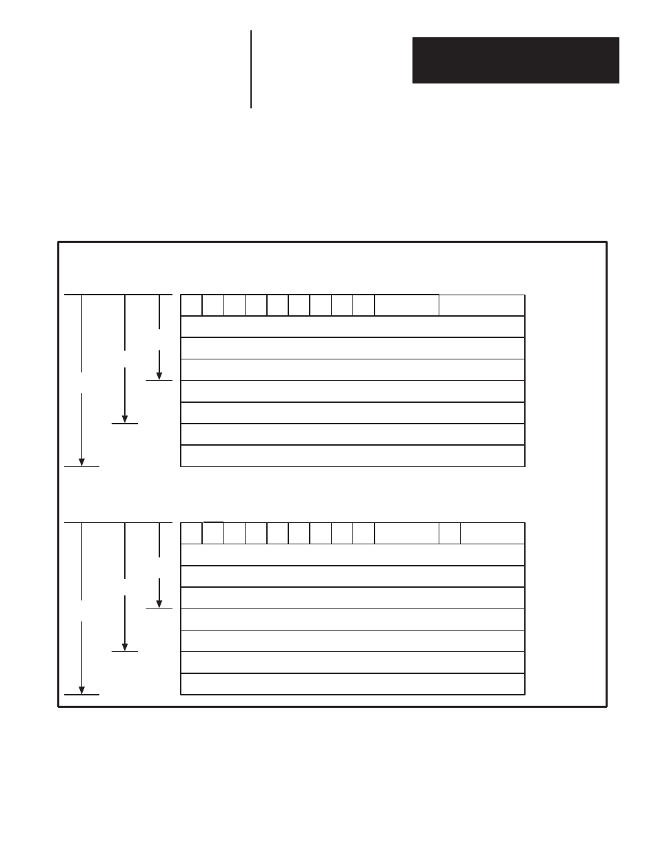 And full rack, Input and output image tables, Binary data – no stored message | Rockwell Automation 2705 REDIPANEL KEYPAD MODULE USER MANUAL User Manual | Page 75 / 93