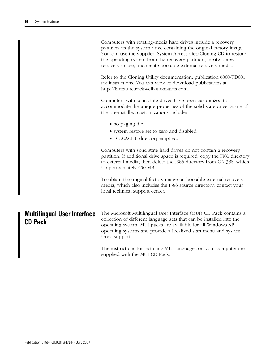 Multilingual user interface cd pack | Rockwell Automation 6155R Industrial Non-display Computers User Manual | Page 10 / 64