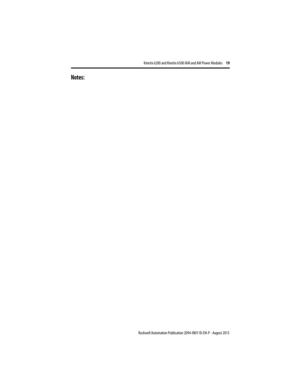 Rockwell Automation 2094-BMxx-M Kinetix 6200 and Kinetix 6500 IAM and AM Power Modules Installation Instructions User Manual | Page 19 / 20