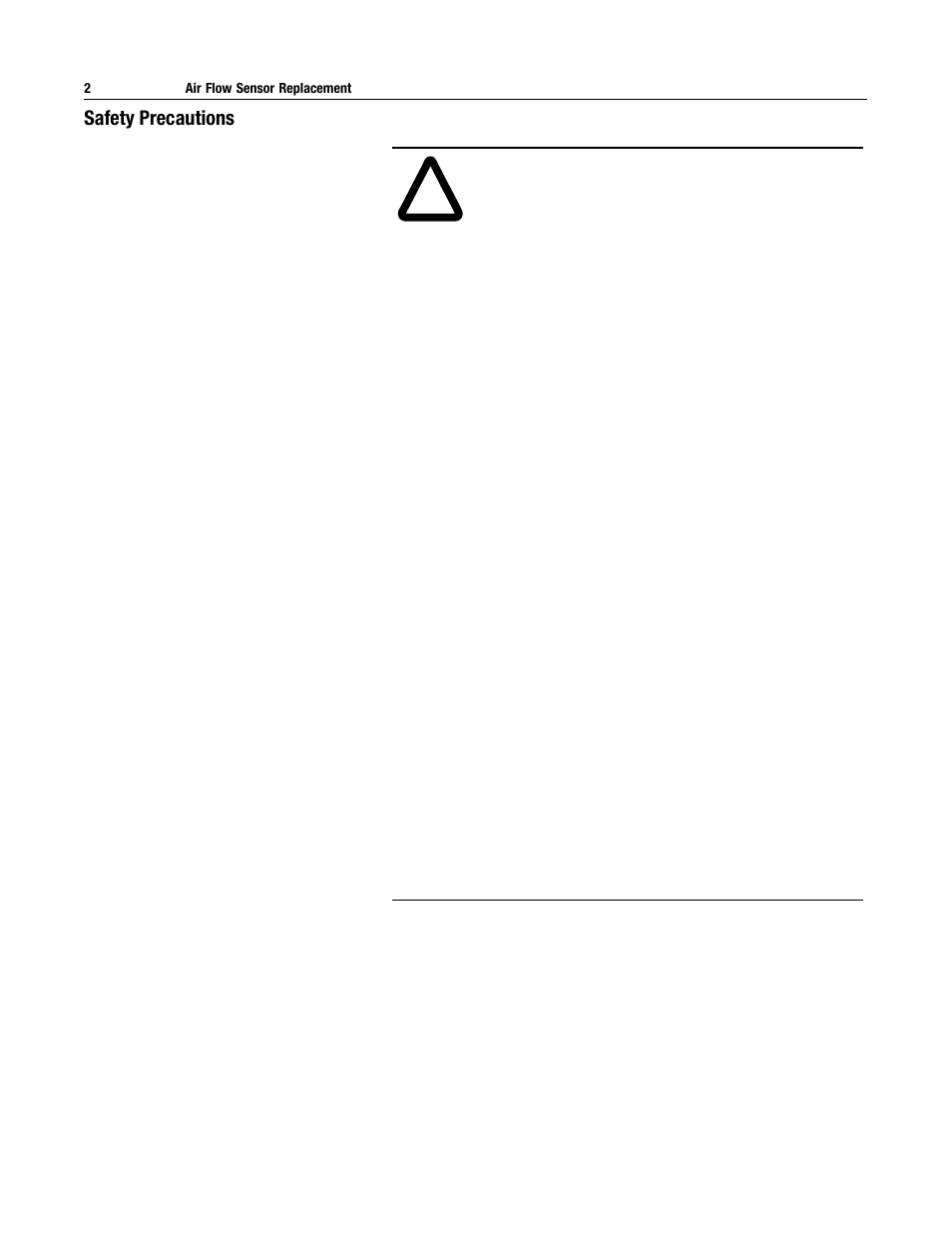 Rockwell Automation 2364,2364E Air Flow Sensor Replacement User Manual | Page 2 / 4