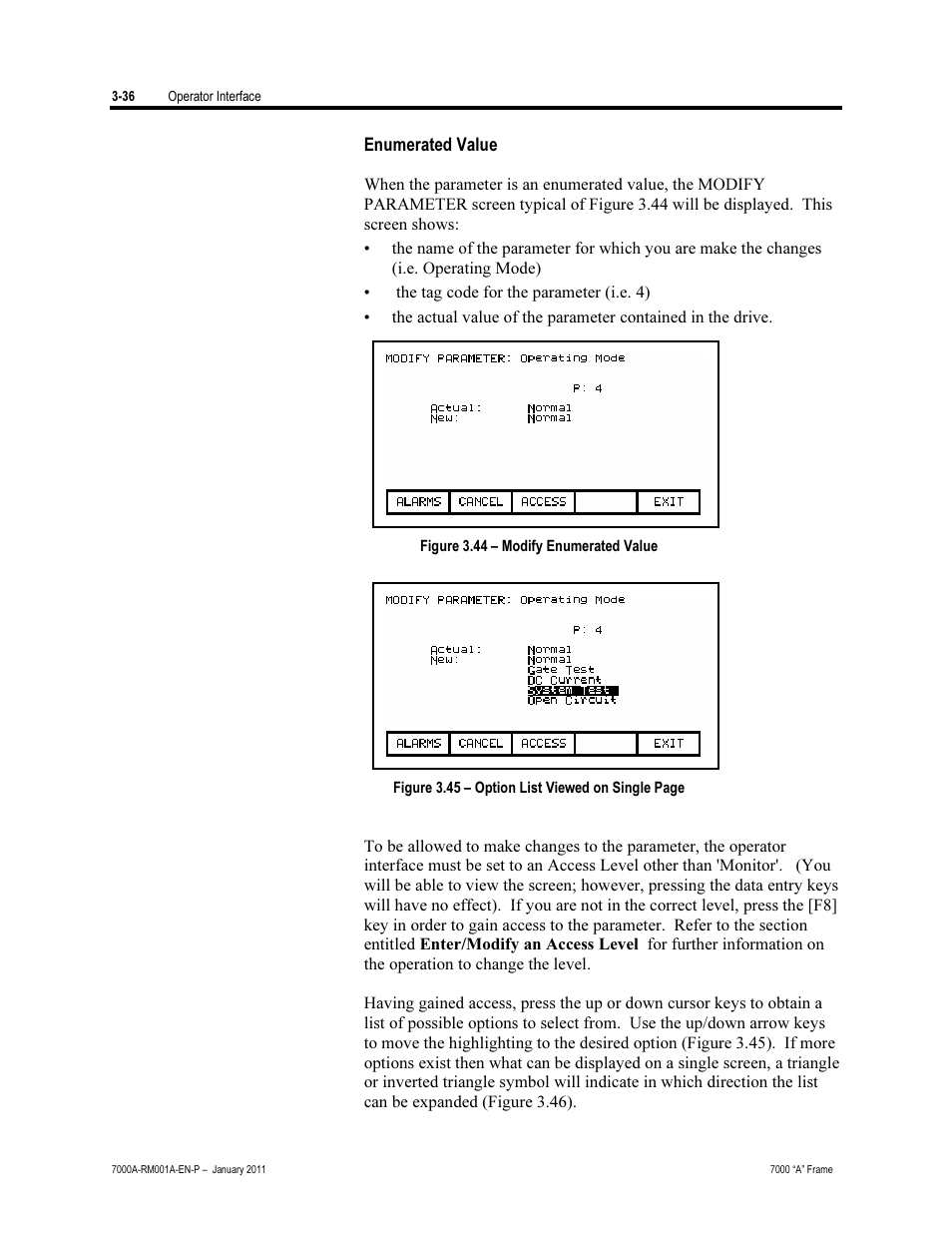 Enumerated value | Rockwell Automation 7000A PowerFlex Medium Voltage AC Drive - Air-Cooled (A Frame) User Manual | Page 110 / 412