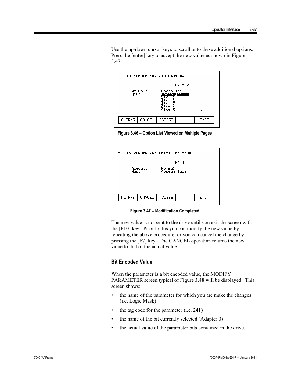 Bit encoded value | Rockwell Automation 7000A PowerFlex Medium Voltage AC Drive - Air-Cooled (A Frame) User Manual | Page 111 / 412