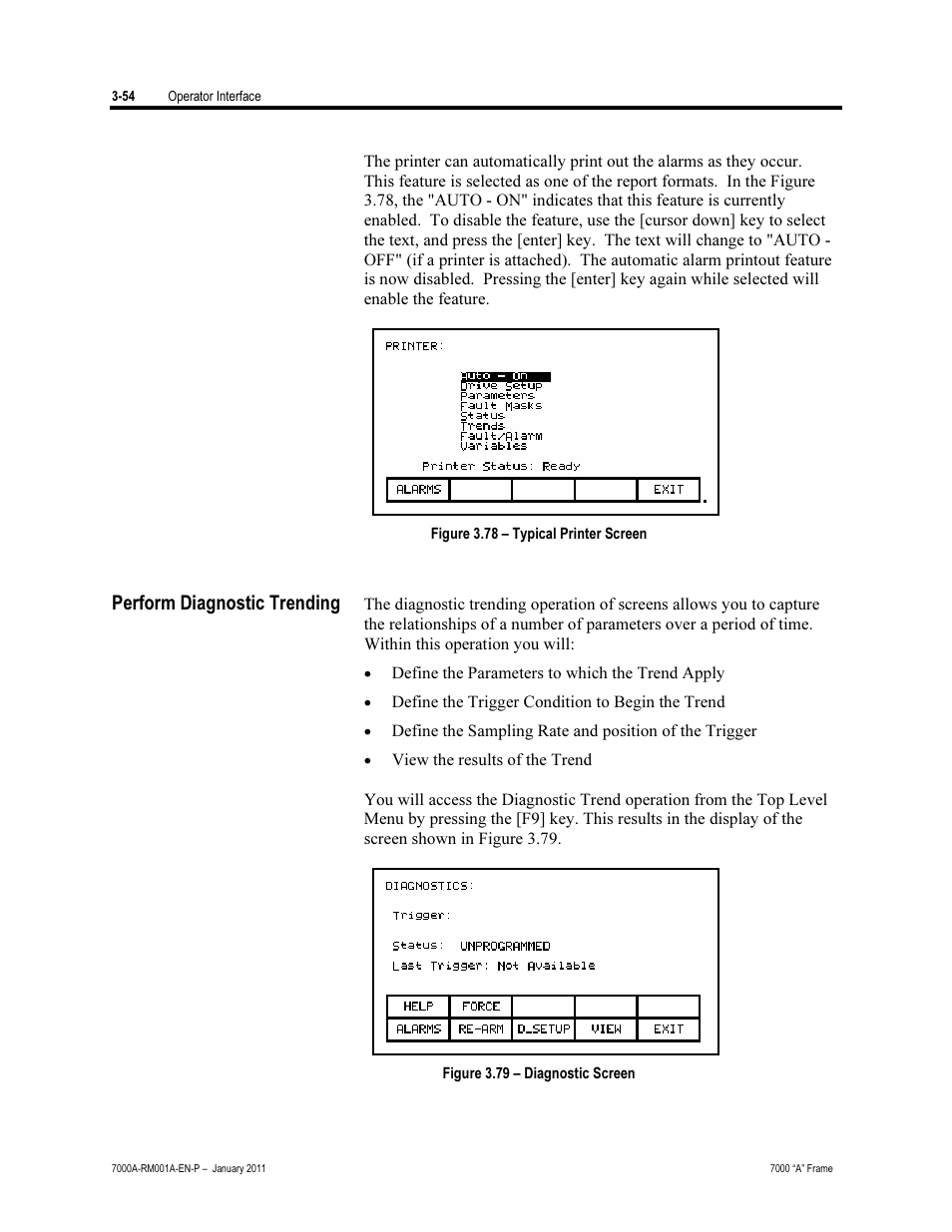 Perform diagnostic trending | Rockwell Automation 7000A PowerFlex Medium Voltage AC Drive - Air-Cooled (A Frame) User Manual | Page 128 / 412