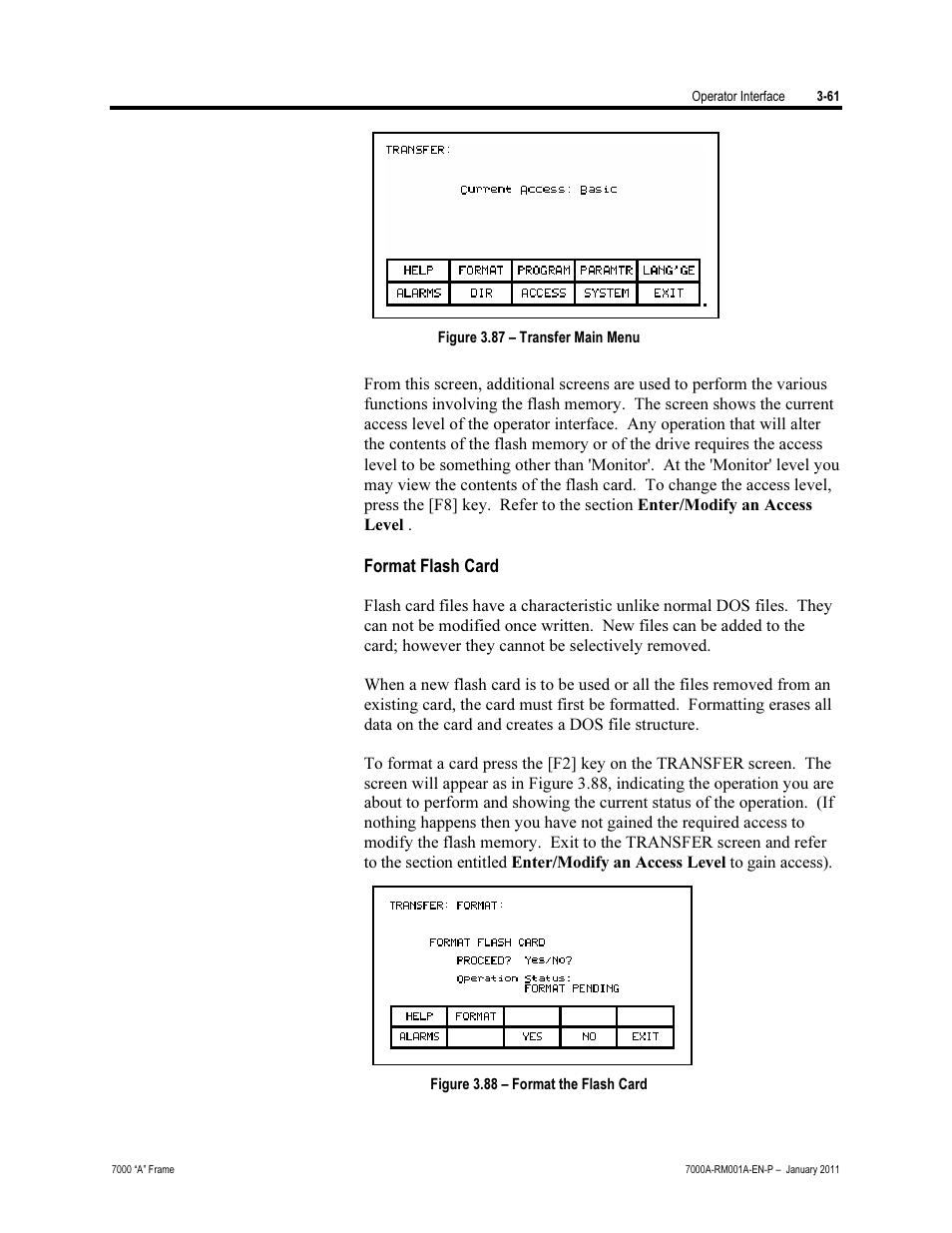 Format flash card | Rockwell Automation 7000A PowerFlex Medium Voltage AC Drive - Air-Cooled (A Frame) User Manual | Page 135 / 412