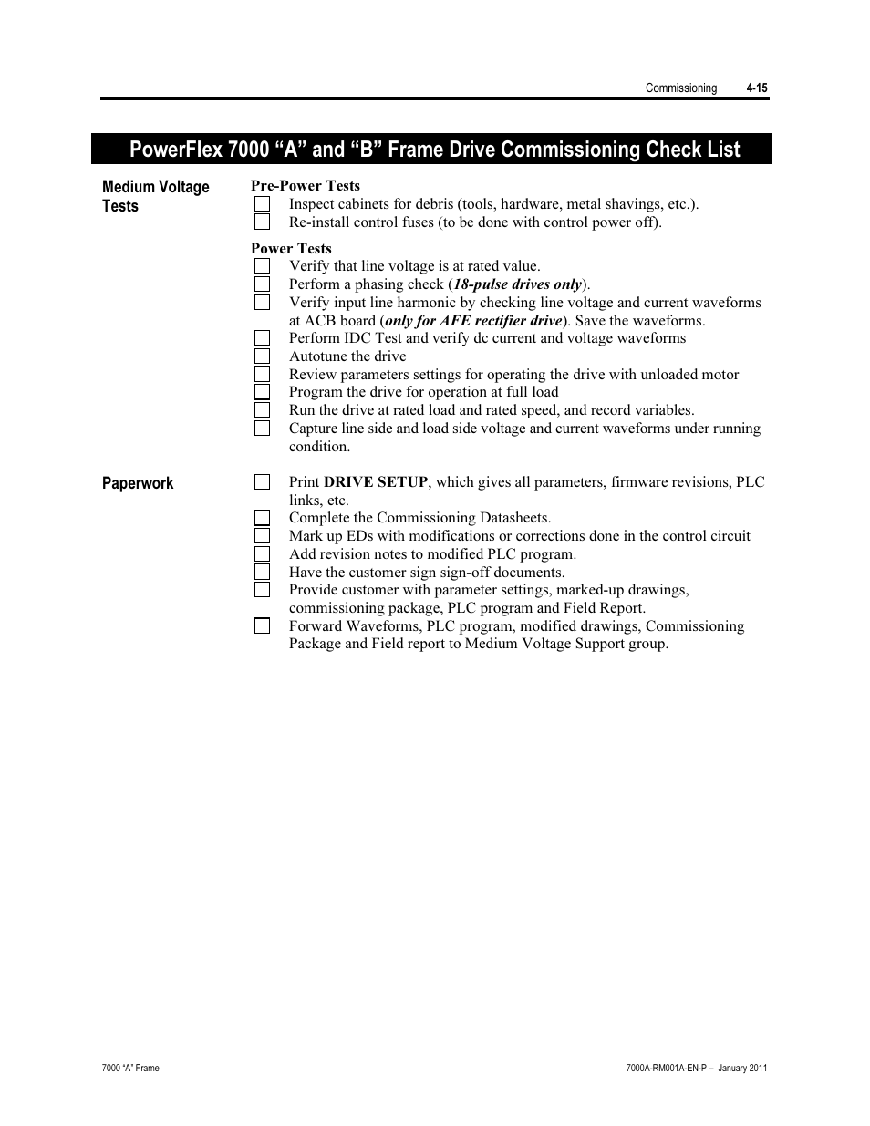 Rockwell Automation 7000A PowerFlex Medium Voltage AC Drive - Air-Cooled (A Frame) User Manual | Page 169 / 412