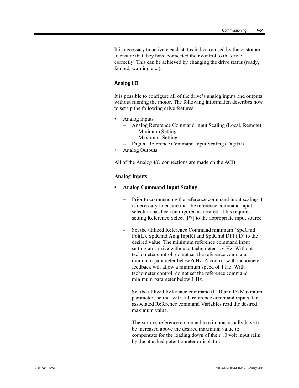 Analog i/o | Rockwell Automation 7000A PowerFlex Medium Voltage AC Drive - Air-Cooled (A Frame) User Manual | Page 205 / 412