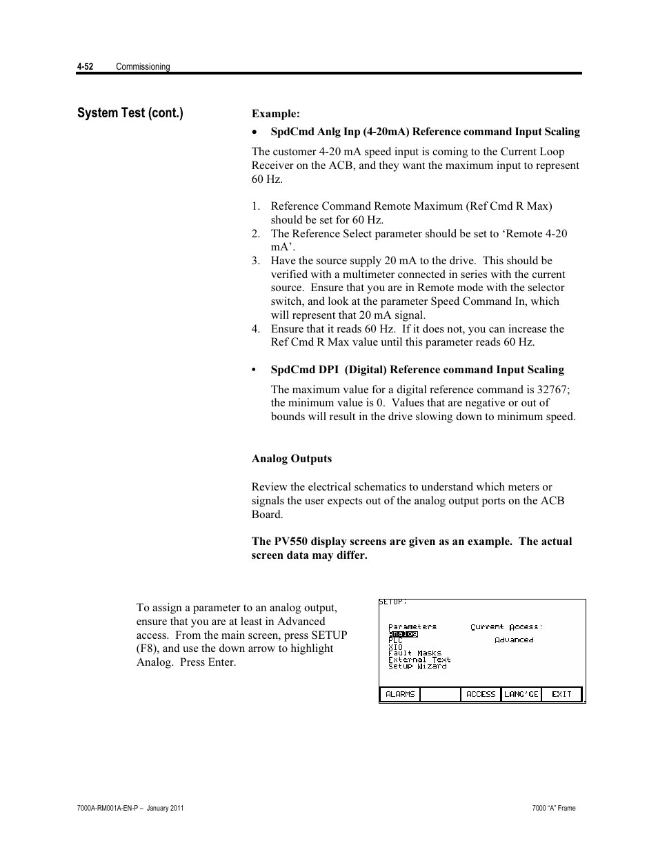 System test (cont.) | Rockwell Automation 7000A PowerFlex Medium Voltage AC Drive - Air-Cooled (A Frame) User Manual | Page 206 / 412