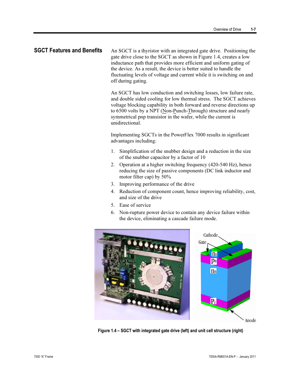 Sgct features and benefits | Rockwell Automation 7000A PowerFlex Medium Voltage AC Drive - Air-Cooled (A Frame) User Manual | Page 23 / 412