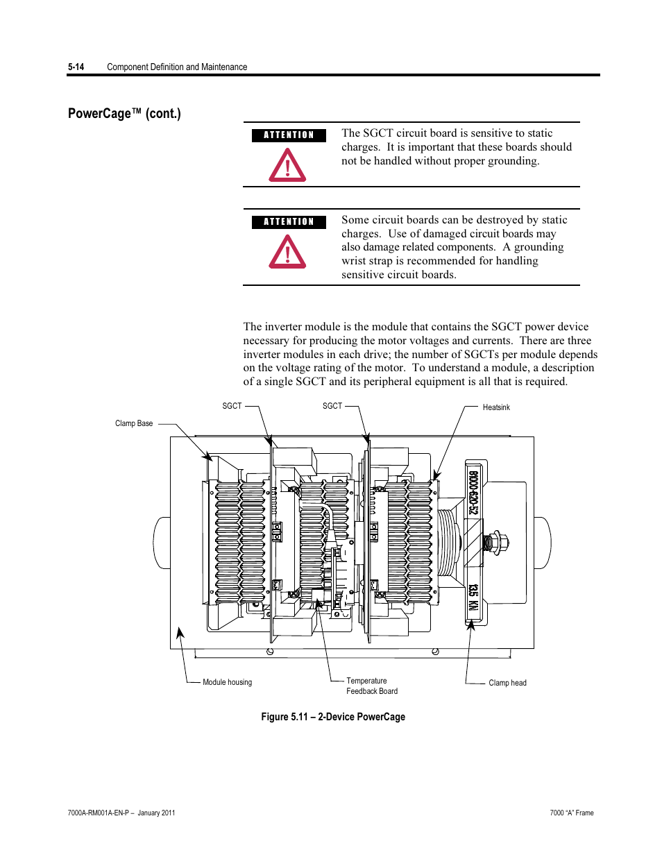 Powercage™ (cont.) | Rockwell Automation 7000A PowerFlex Medium Voltage AC Drive - Air-Cooled (A Frame) User Manual | Page 256 / 412