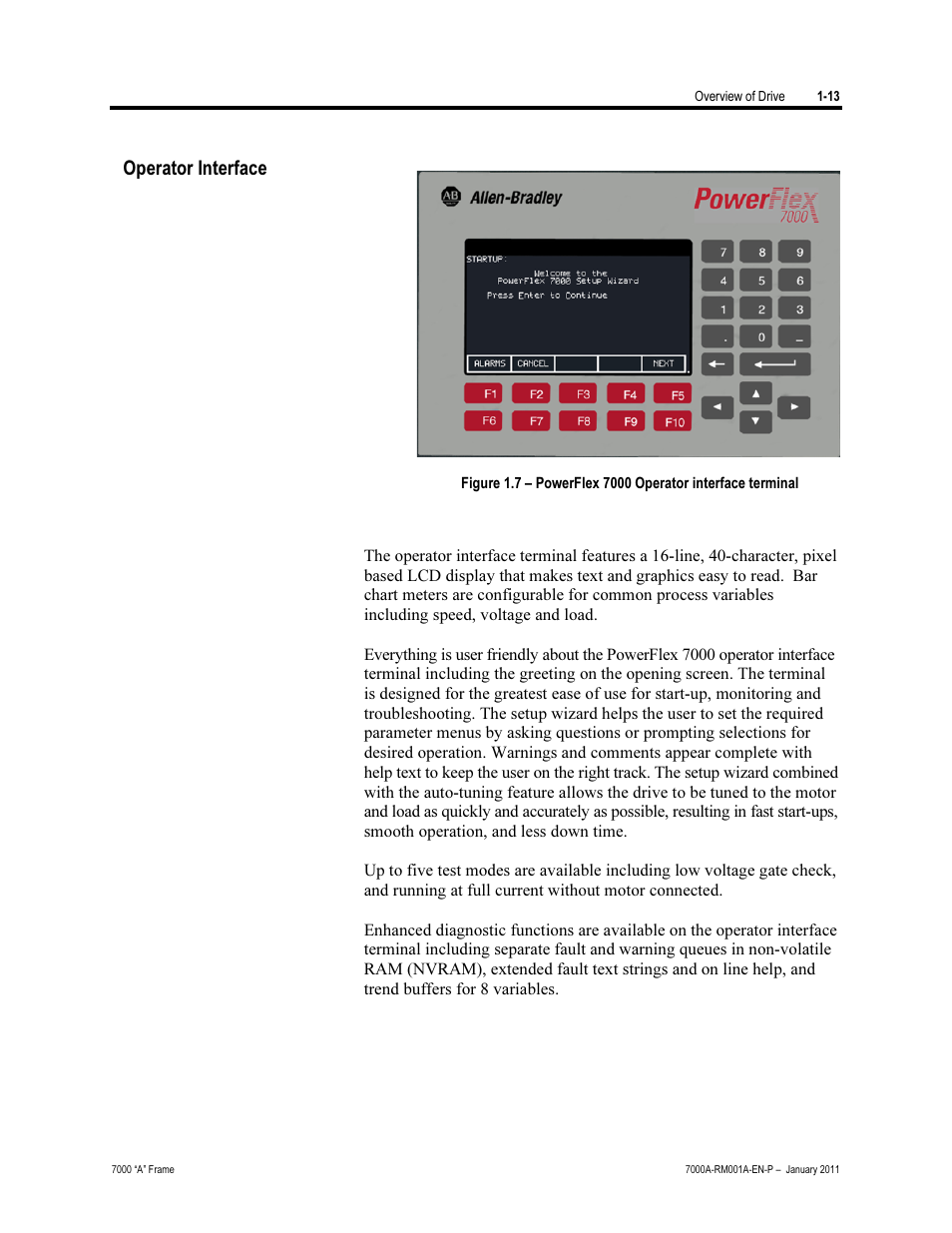 Operator interface | Rockwell Automation 7000A PowerFlex Medium Voltage AC Drive - Air-Cooled (A Frame) User Manual | Page 29 / 412