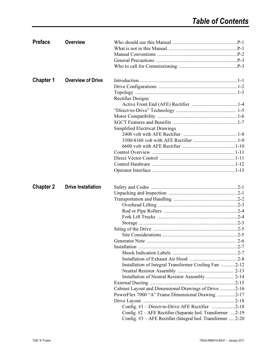 Rockwell Automation 7000A PowerFlex Medium Voltage AC Drive - Air-Cooled (A Frame) User Manual | Page 3 / 412