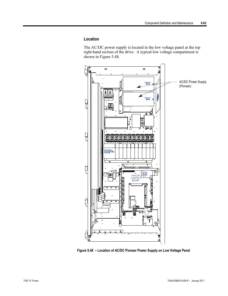 Location | Rockwell Automation 7000A PowerFlex Medium Voltage AC Drive - Air-Cooled (A Frame) User Manual | Page 305 / 412