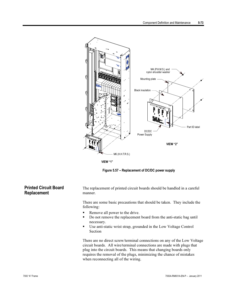 Printed circuit board replacement | Rockwell Automation 7000A PowerFlex Medium Voltage AC Drive - Air-Cooled (A Frame) User Manual | Page 315 / 412
