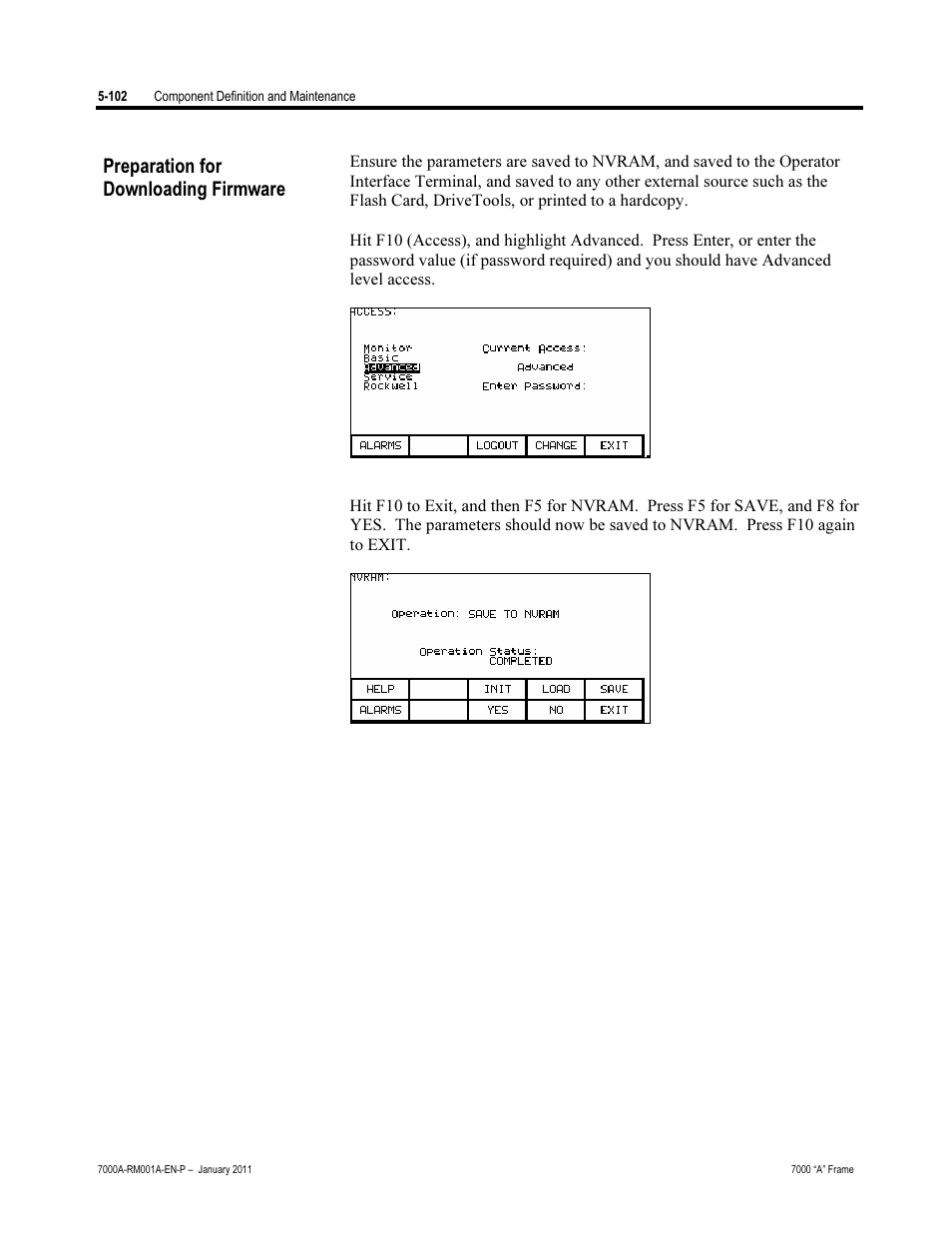 Preparation for downloading firmware | Rockwell Automation 7000A PowerFlex Medium Voltage AC Drive - Air-Cooled (A Frame) User Manual | Page 344 / 412