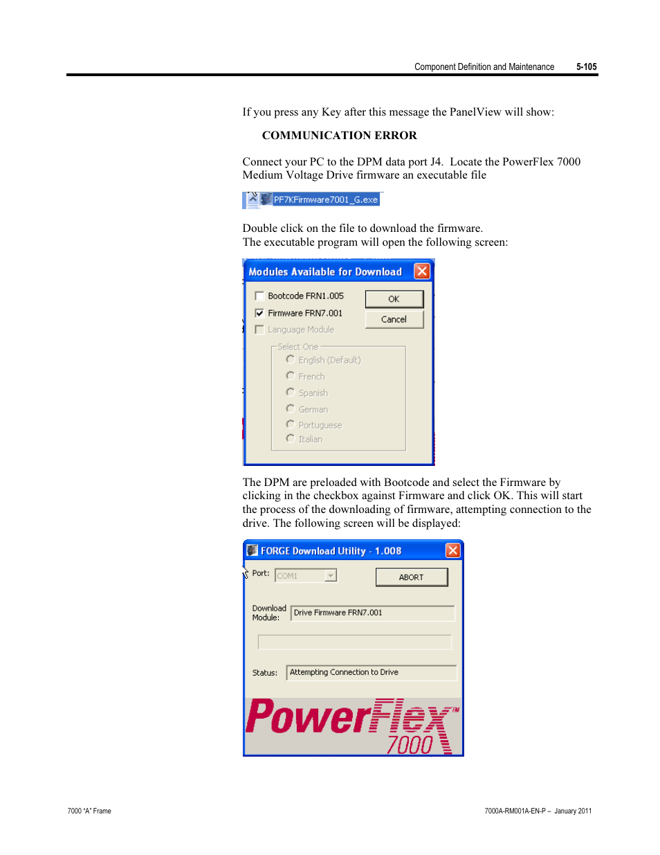 Rockwell Automation 7000A PowerFlex Medium Voltage AC Drive - Air-Cooled (A Frame) User Manual | Page 347 / 412