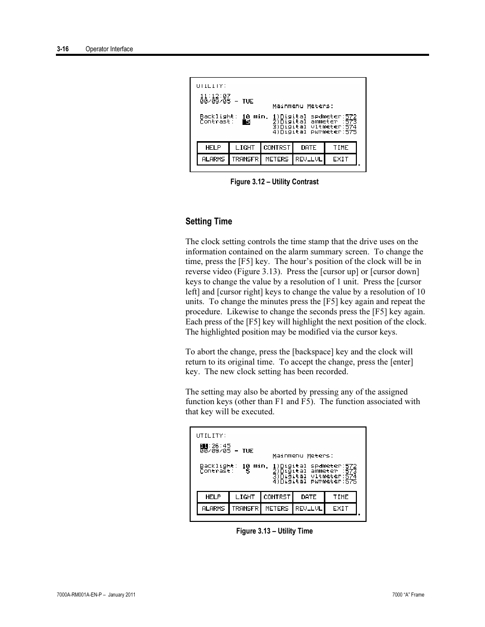 Setting time | Rockwell Automation 7000A PowerFlex Medium Voltage AC Drive - Air-Cooled (A Frame) User Manual | Page 90 / 412