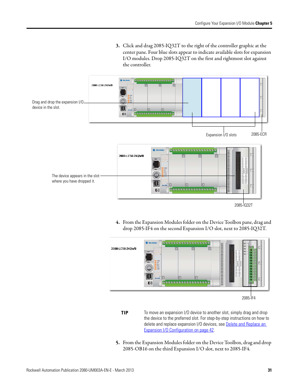 Rockwell Automation 2085 Micro800 Discrete and Analog Expansion I/O Modules User Manual | Page 39 / 78
